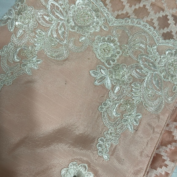 Shalwar kameez duppatta Indian Pakistani wear. Light pink white. Size M (40) - Picture 16 of 17